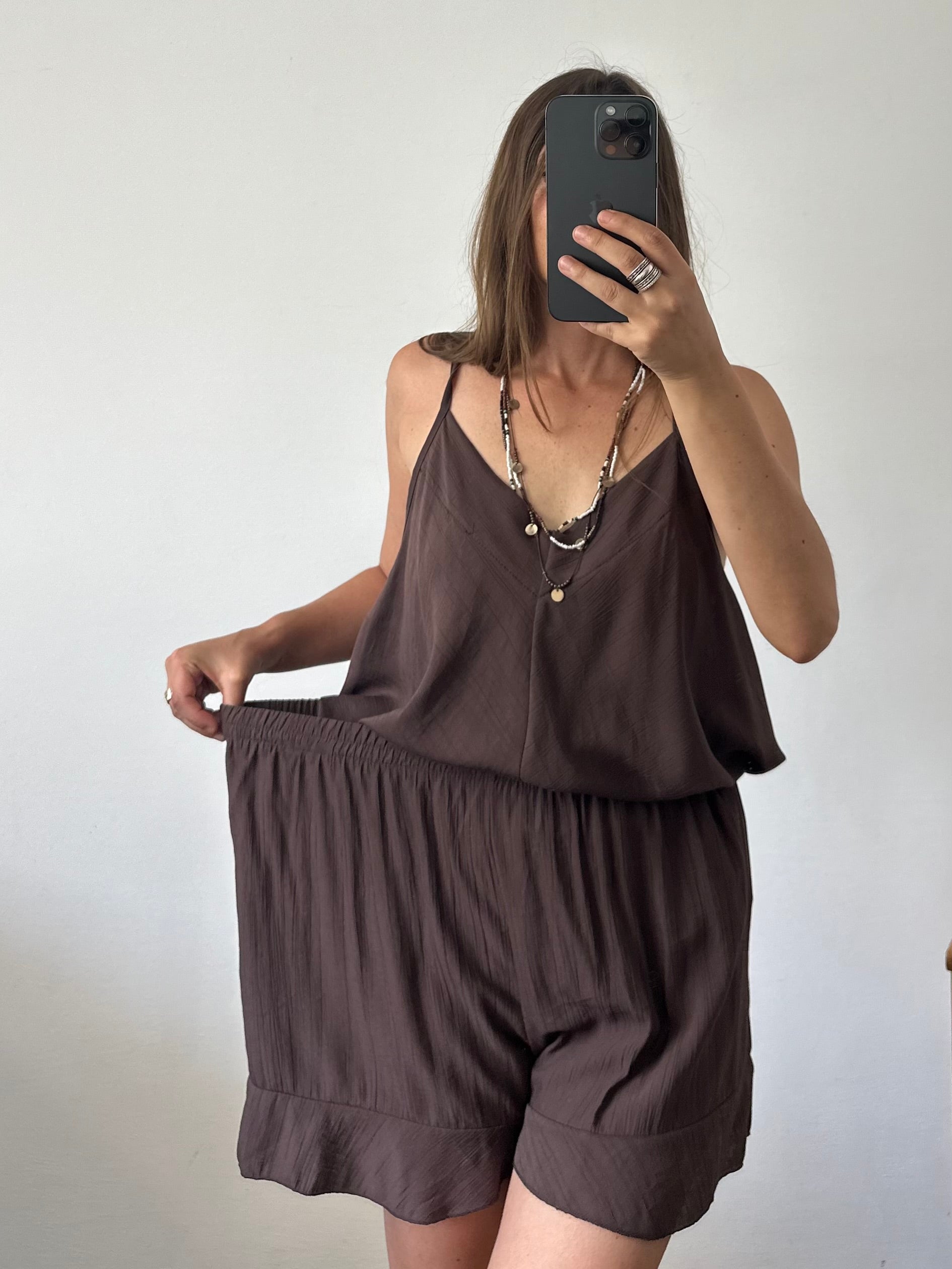 COORDINATO SHORTS cioccolato
