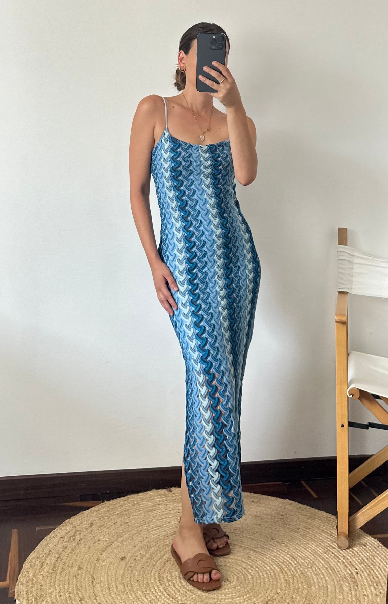 ABITO lungo summer azzurro