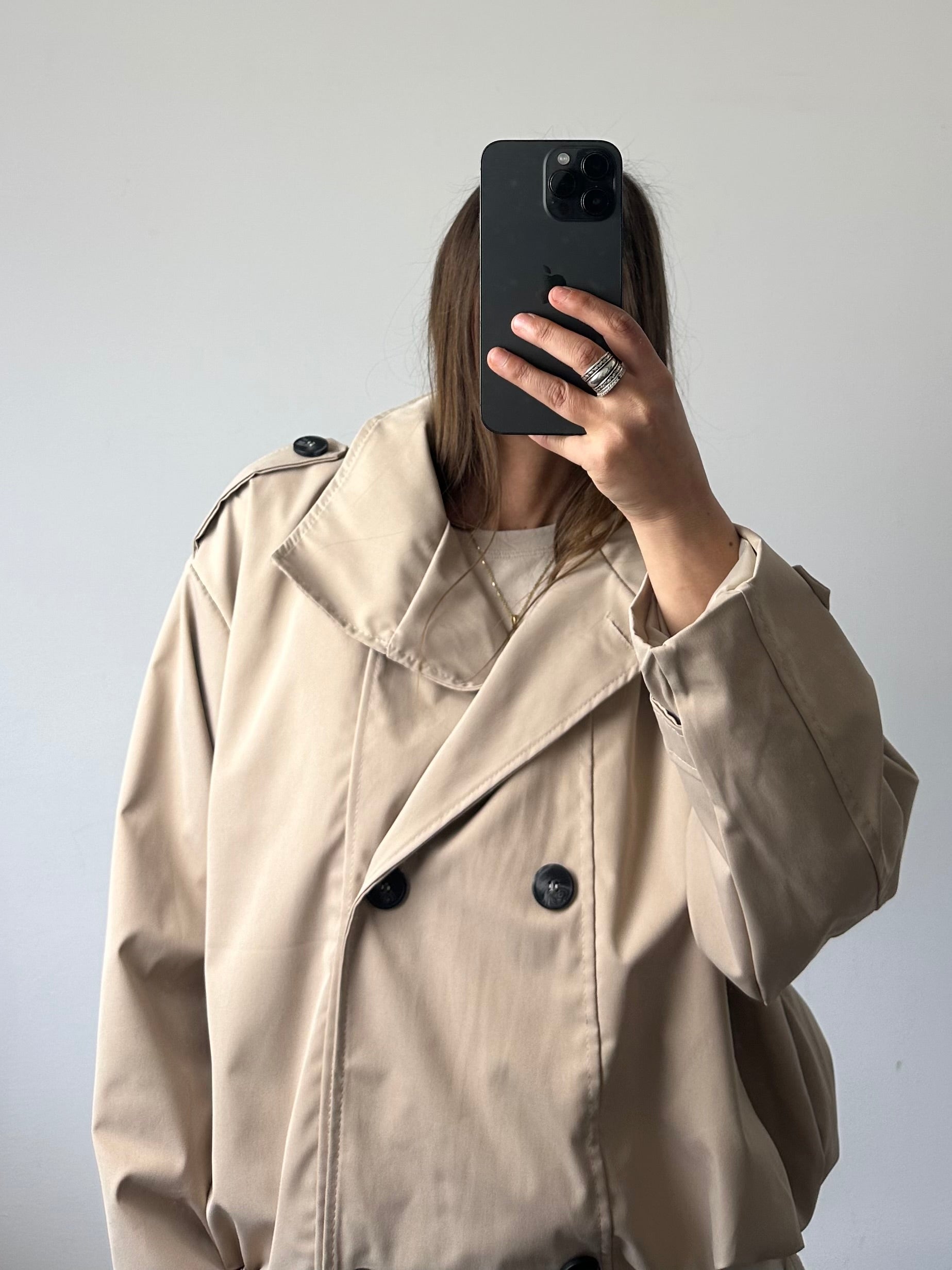Trench bomber beige