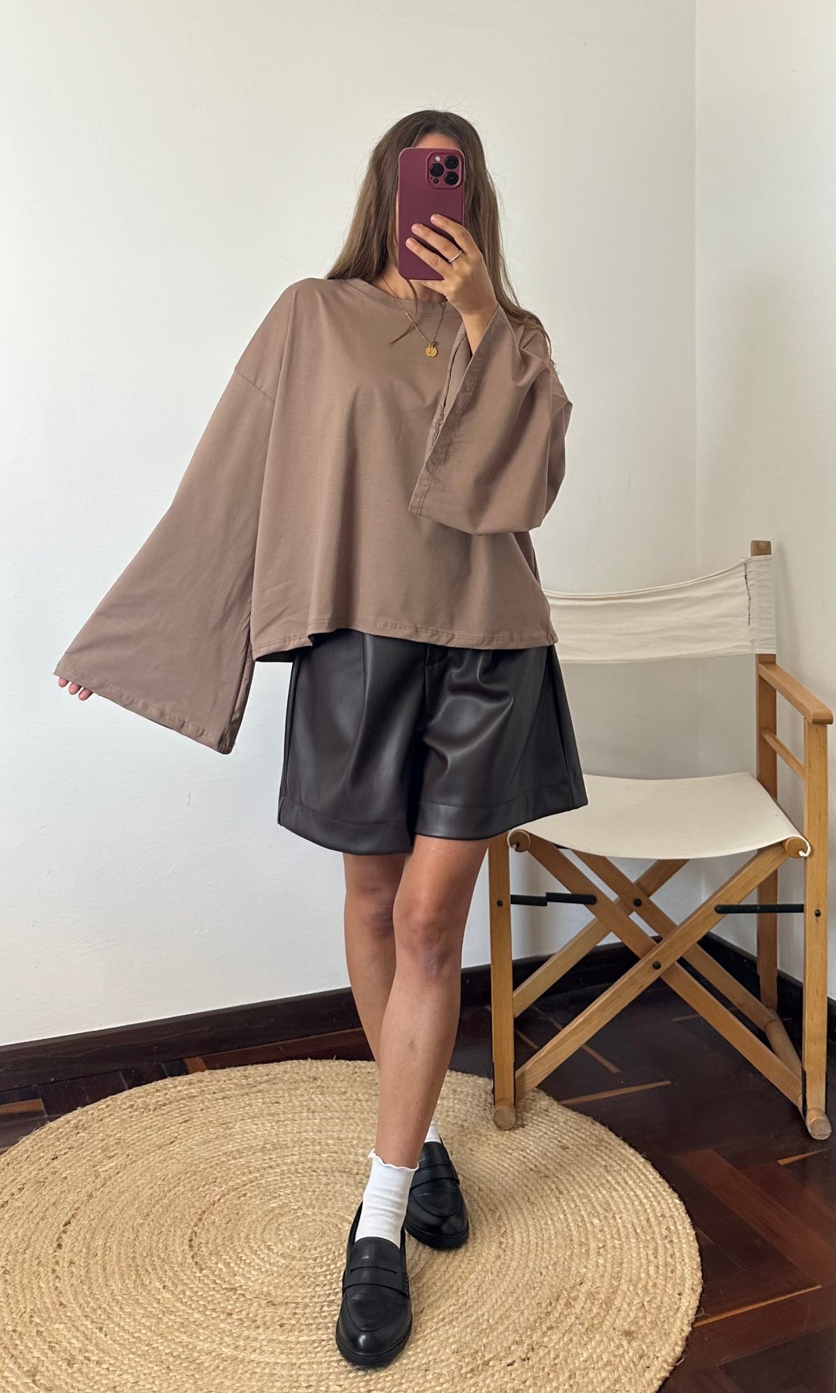 MAGLIA COTONE manica larga BEIGE