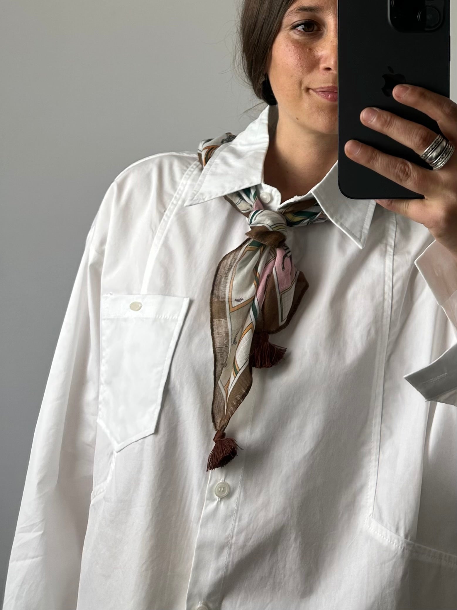 CAMICIA con Foluard in COTONE