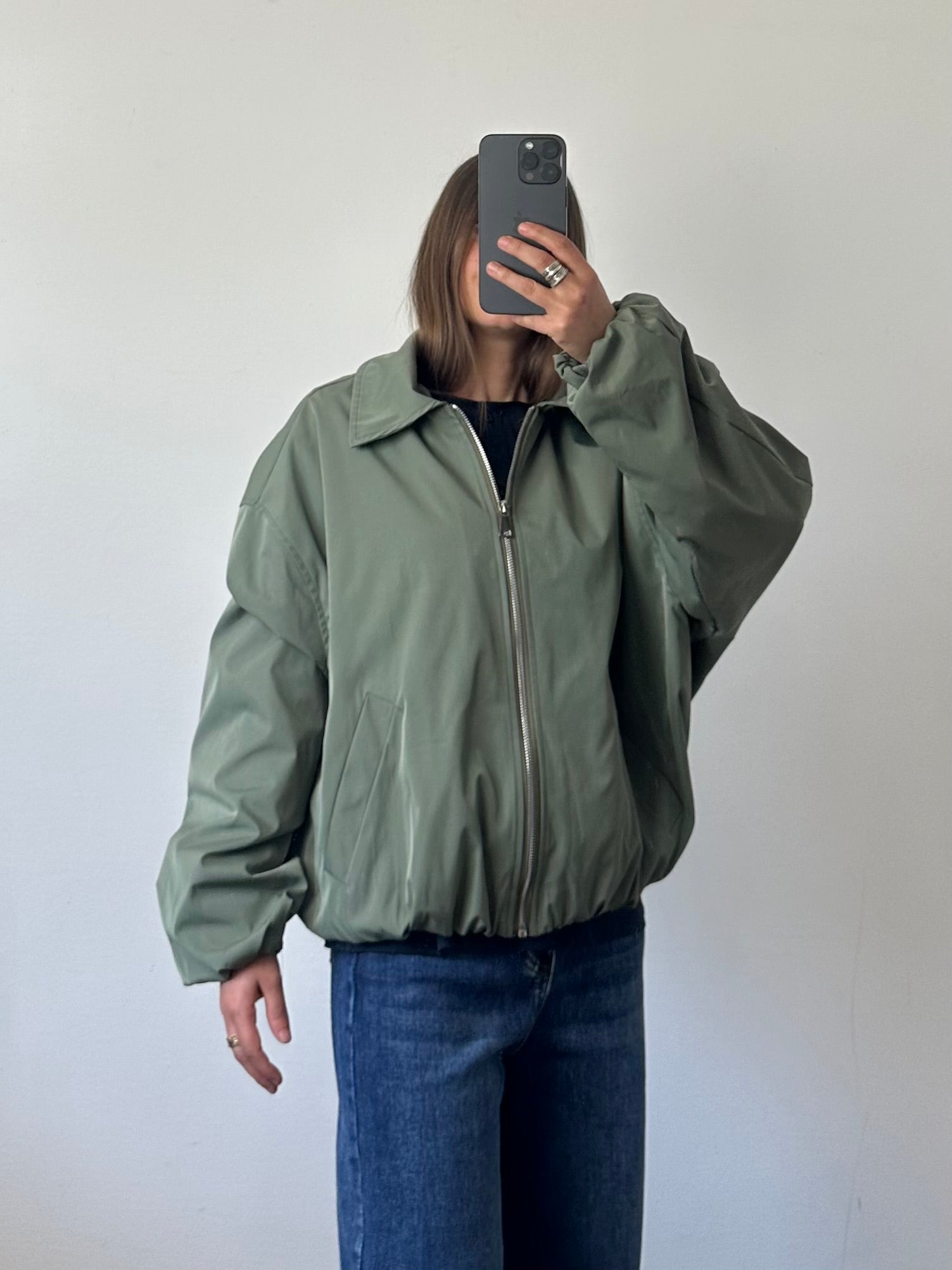 GIACCA BOMBER VERDE