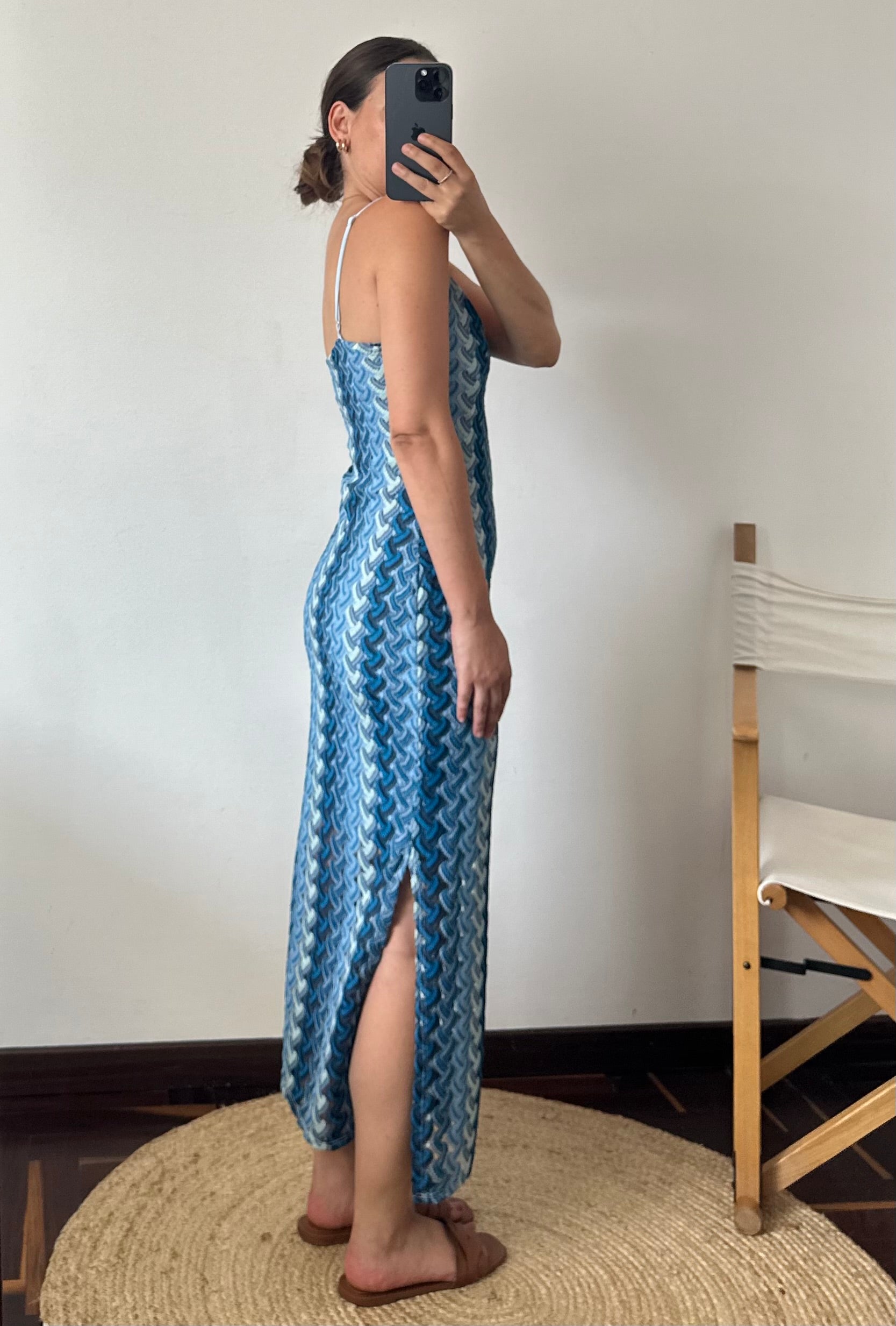 ABITO lungo summer azzurro