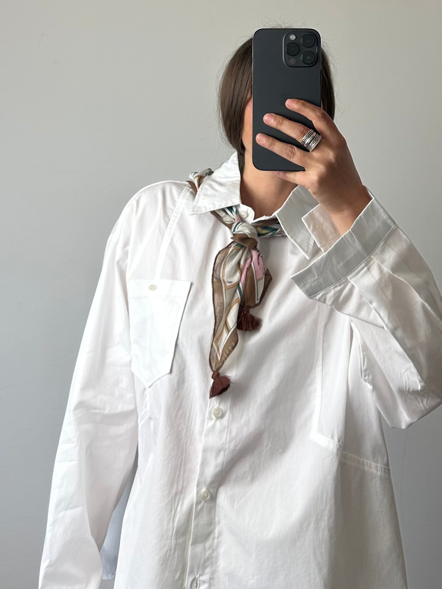 CAMICIA con Foluard in COTONE