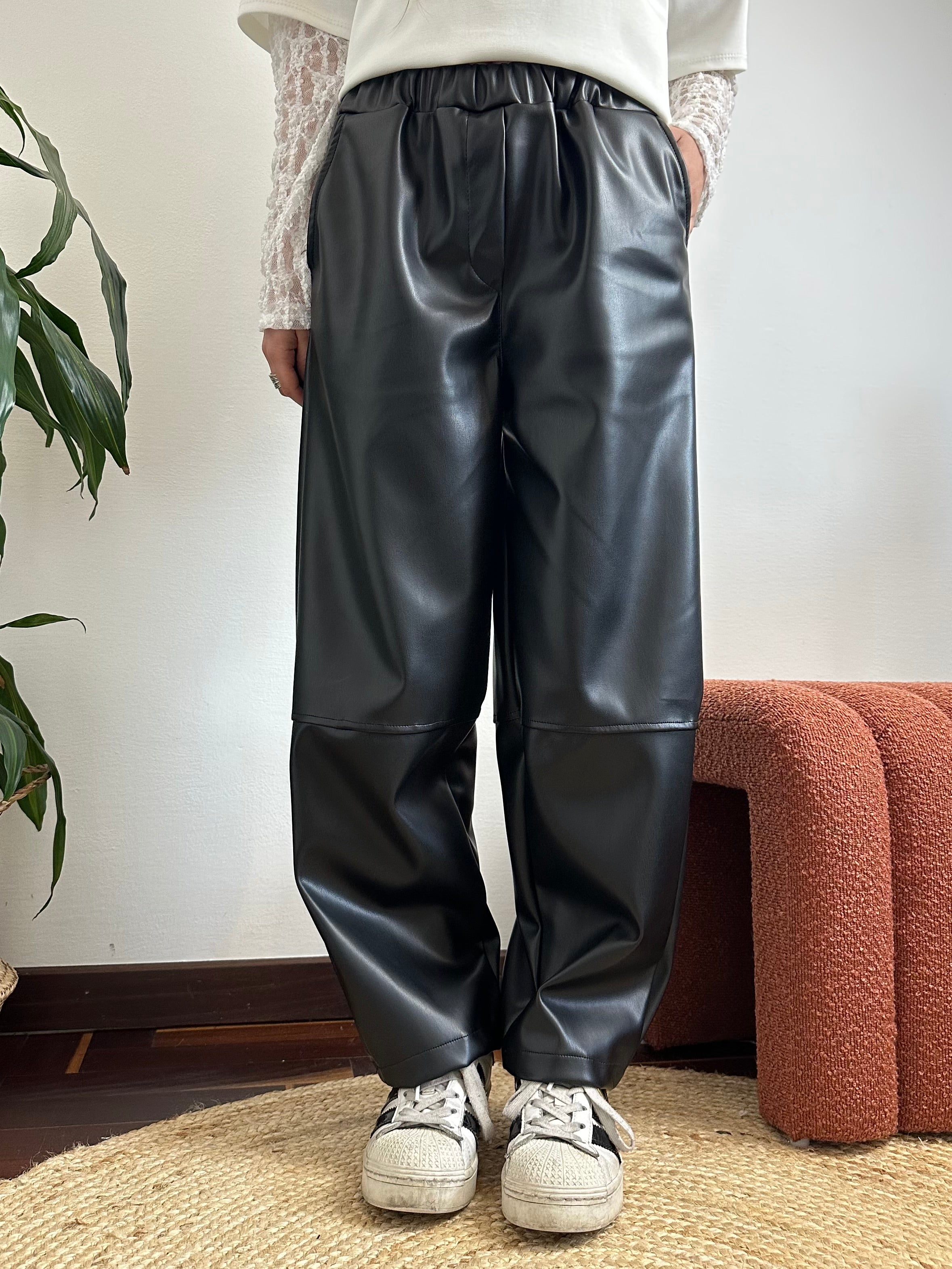 PANTALONE ECopelle Barrel nero
