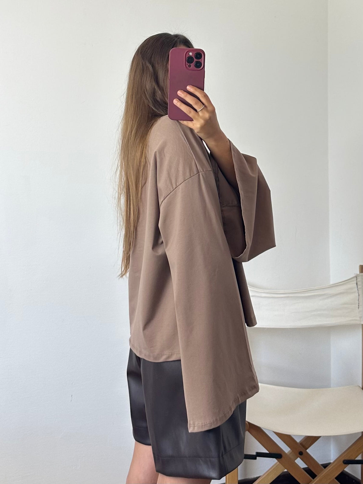 MAGLIA COTONE manica larga BEIGE