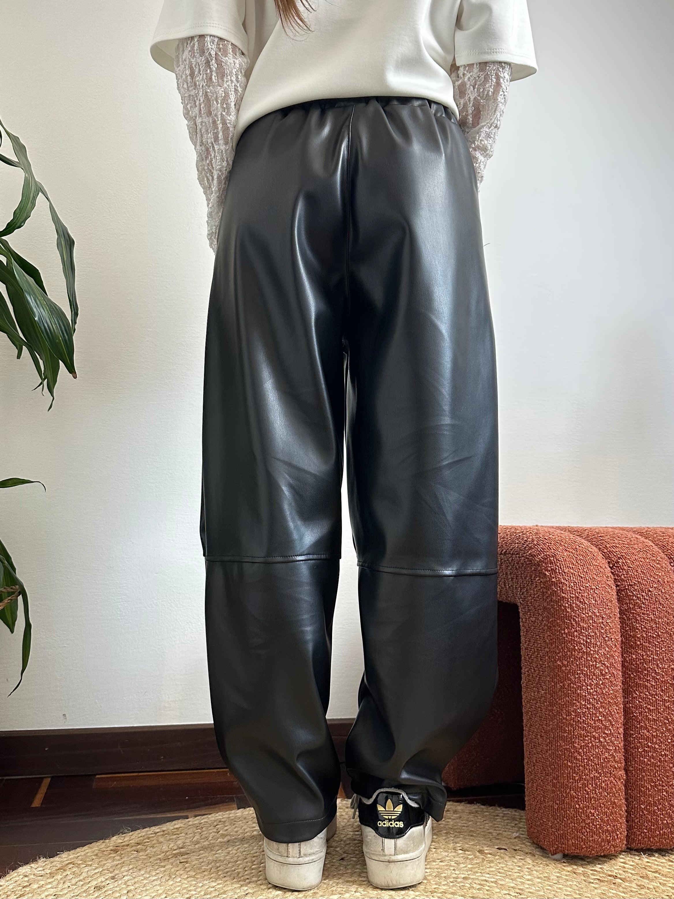 PANTALONE ECopelle Barrel nero