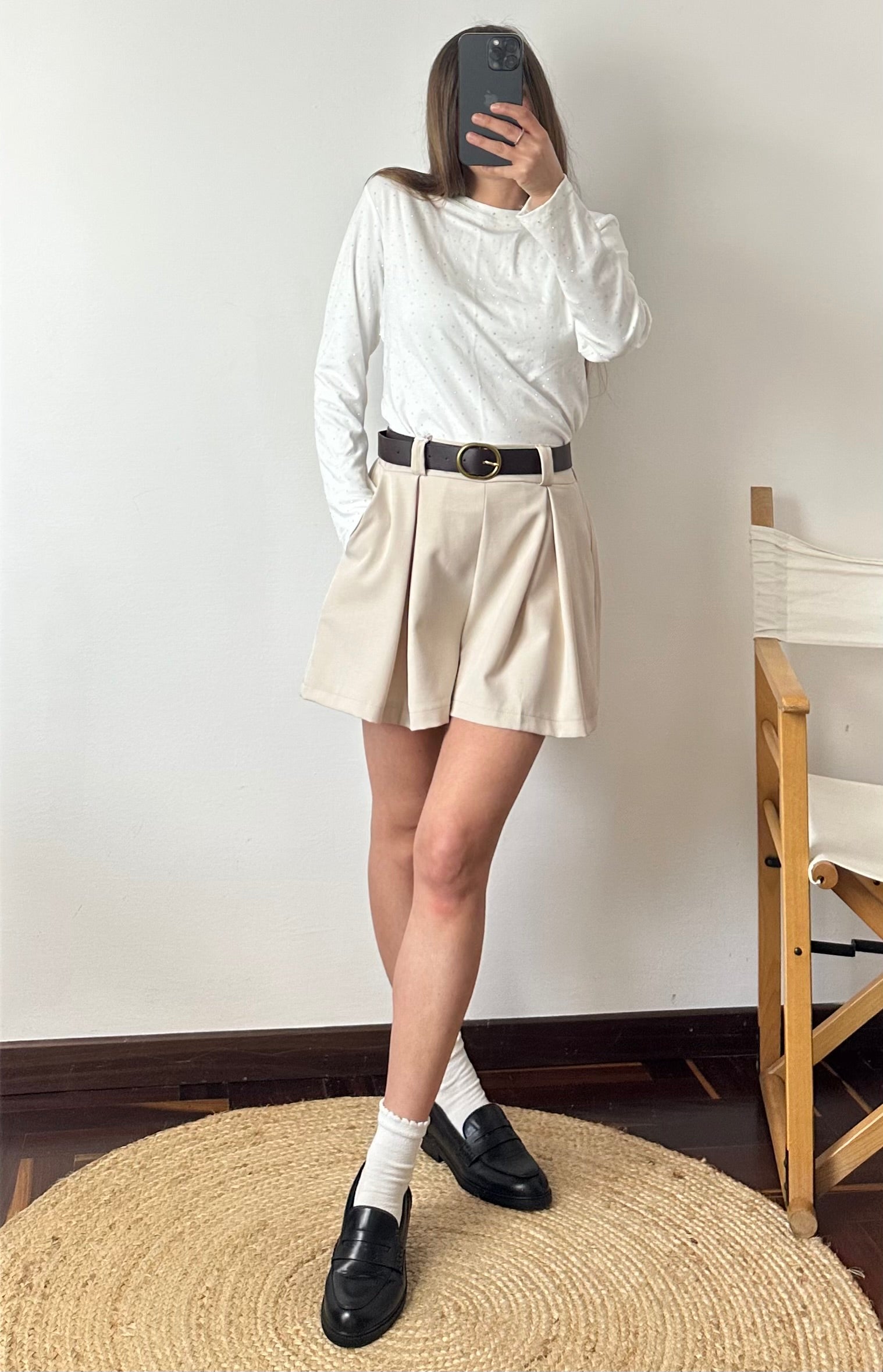 COORDINATO SHORTS BEIGE