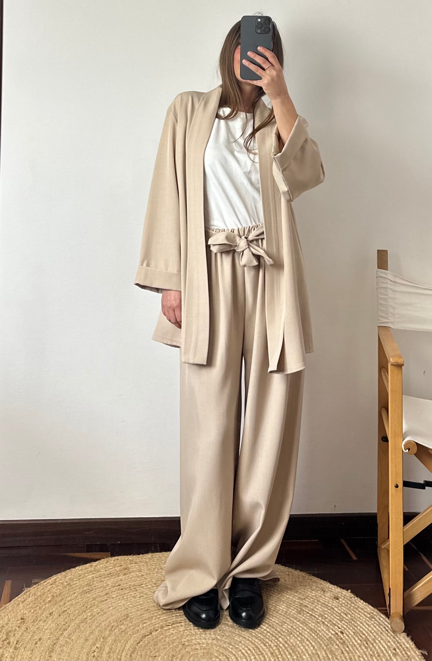 COORDINATO KIMONO BEIGE