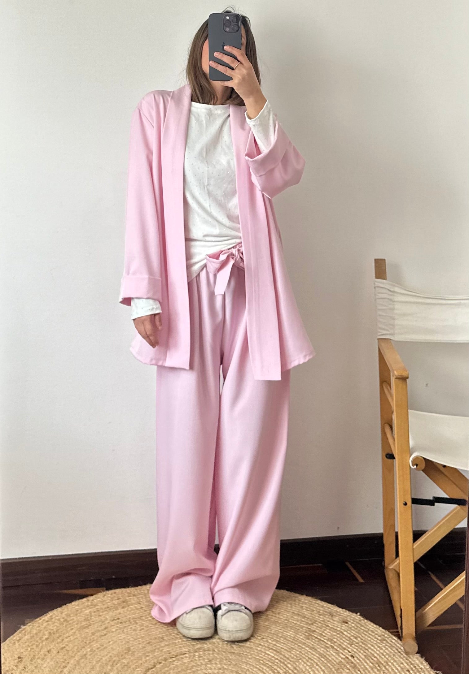 COORDINATO KIMONO ROSA