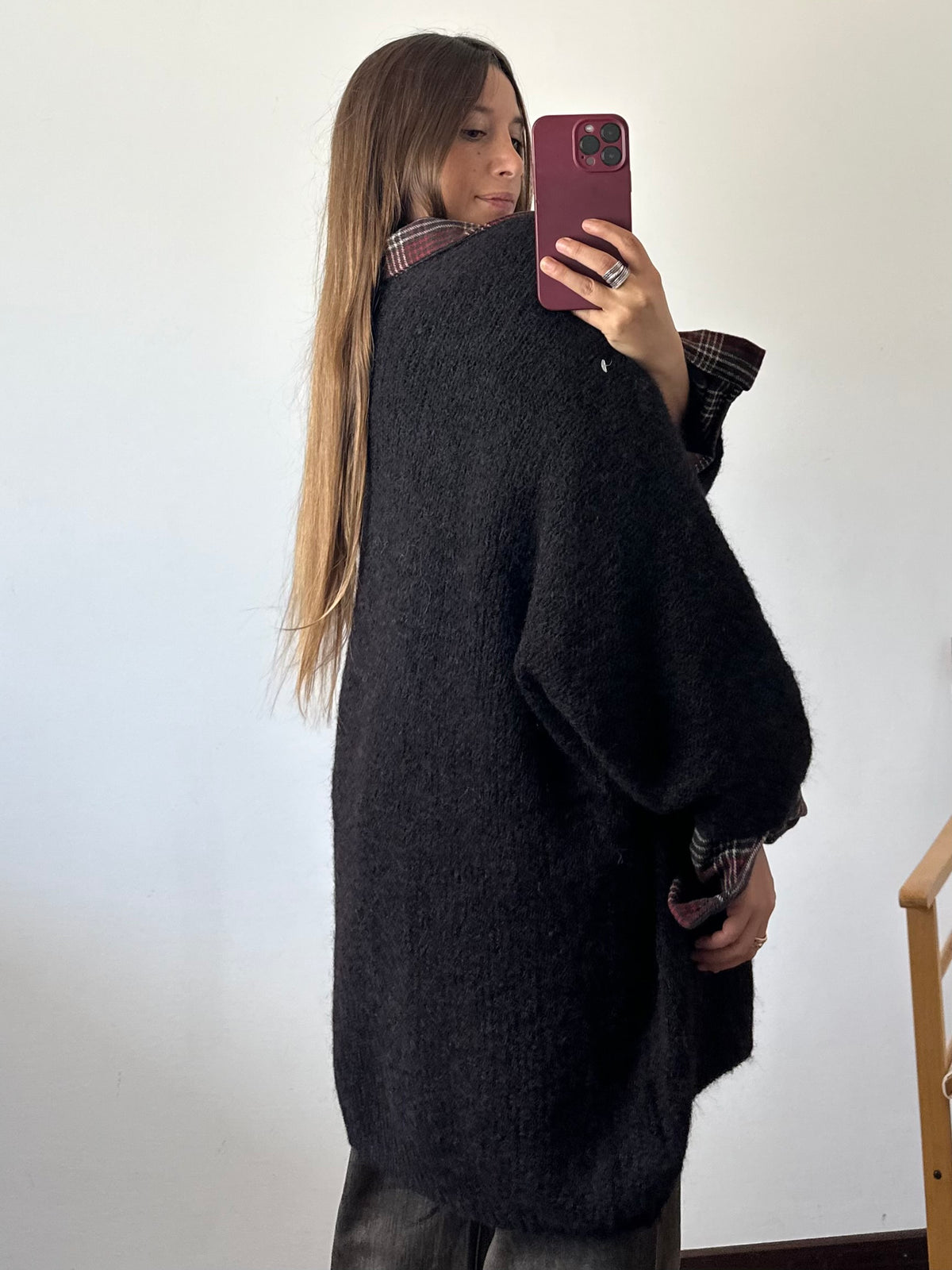 CARDIGAN misto LANA CIOCCOLATO