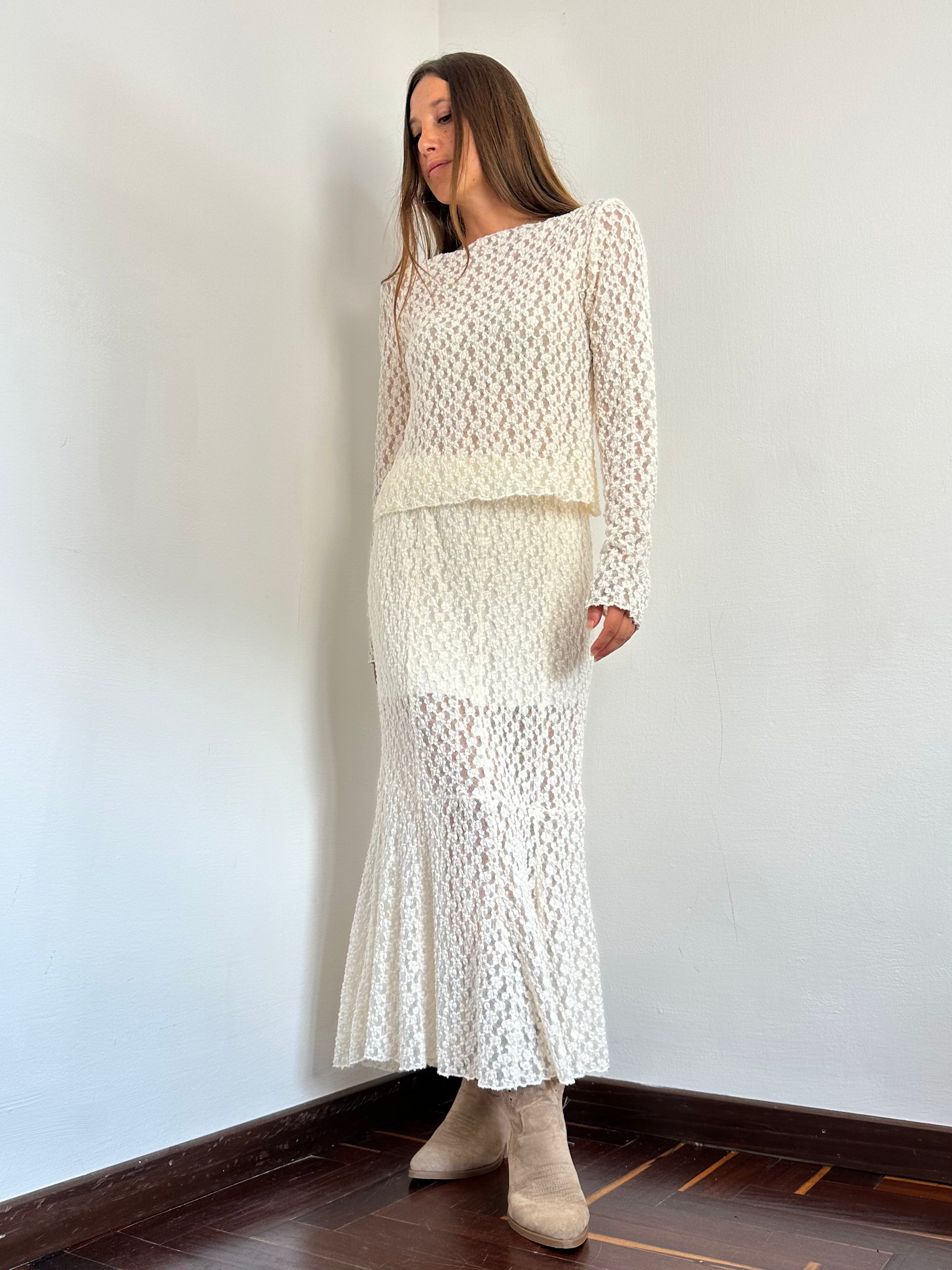 COORDINATO PIZZO PANNA