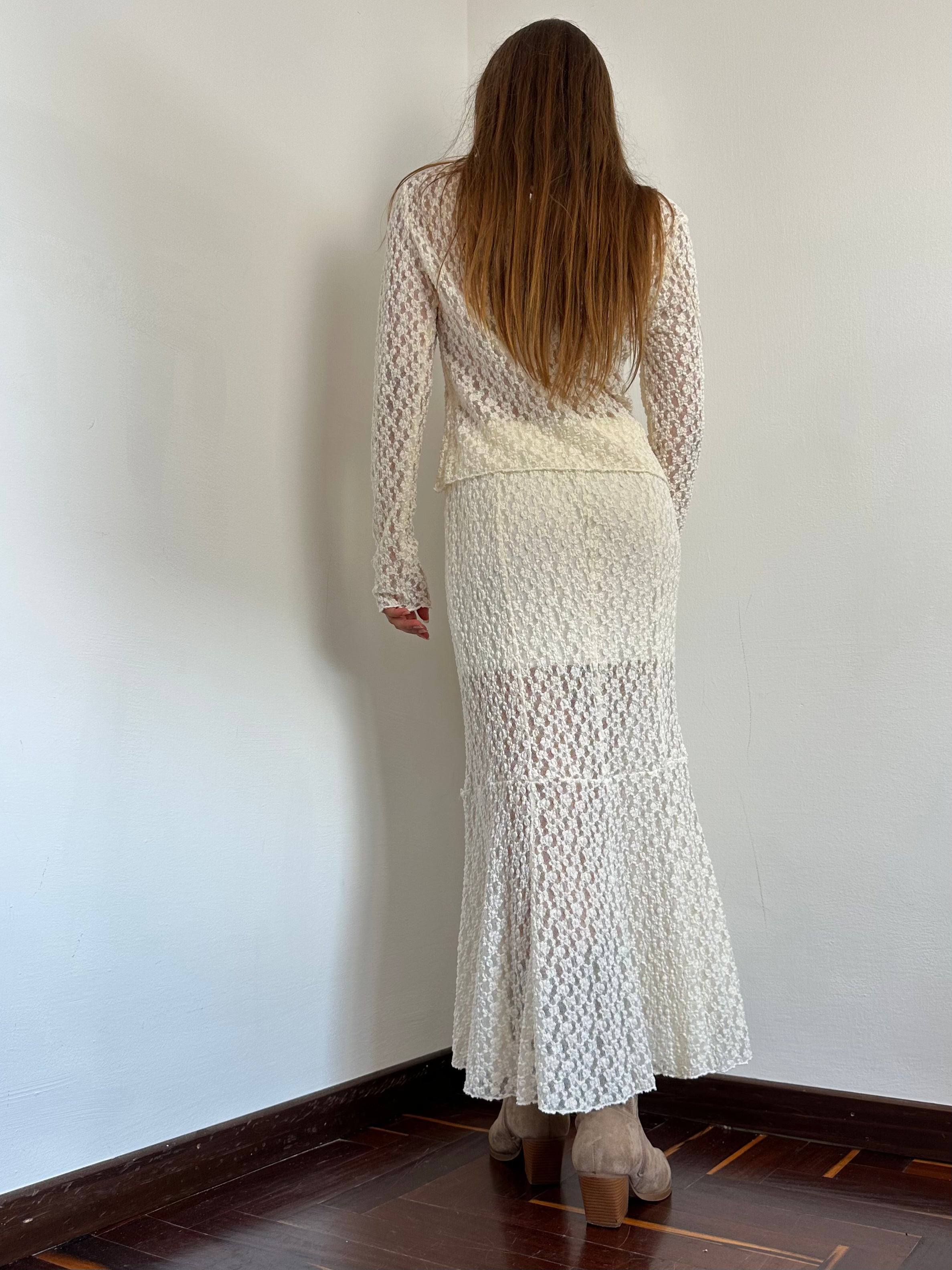 COORDINATO PIZZO PANNA