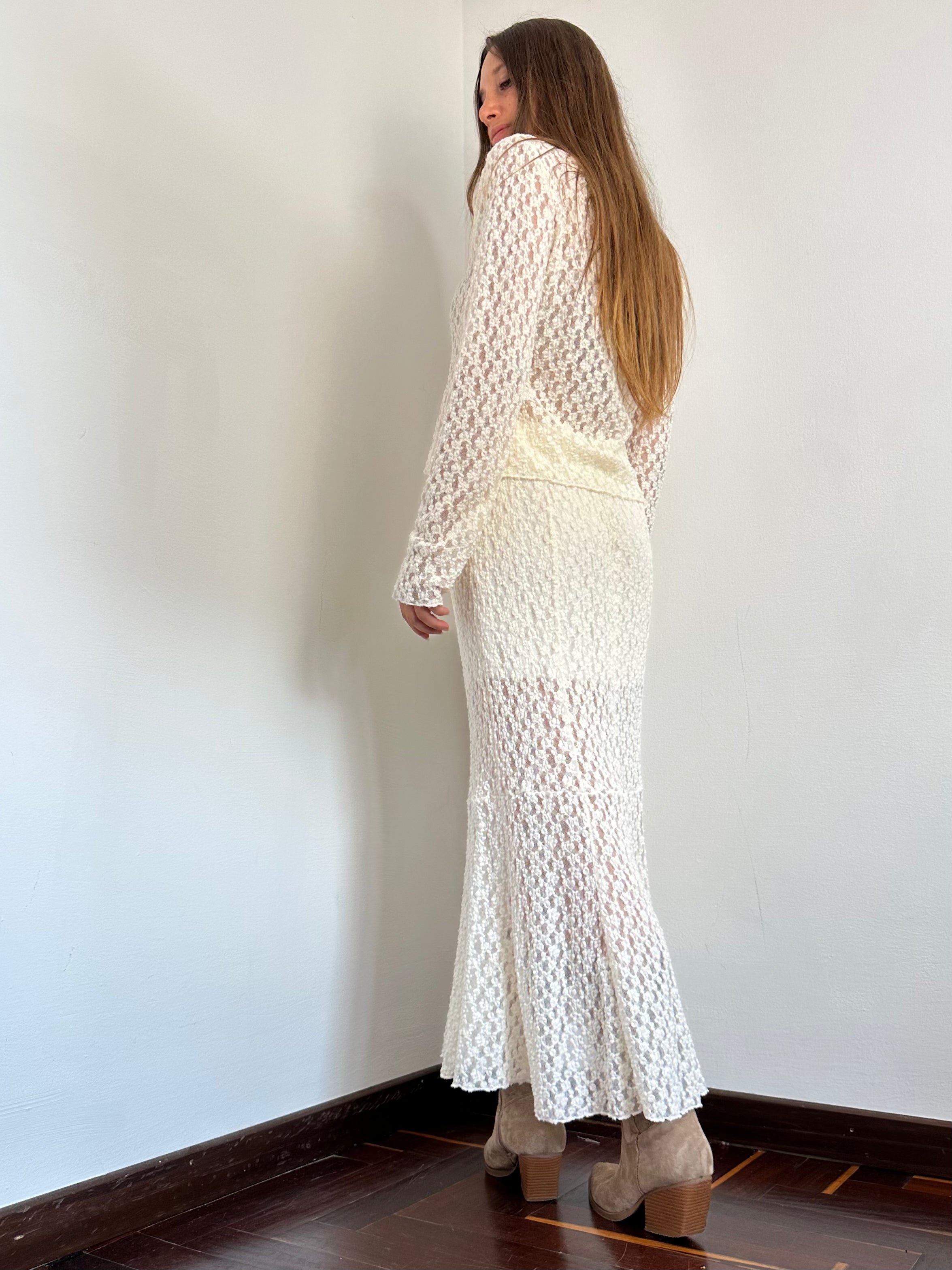 COORDINATO PIZZO PANNA