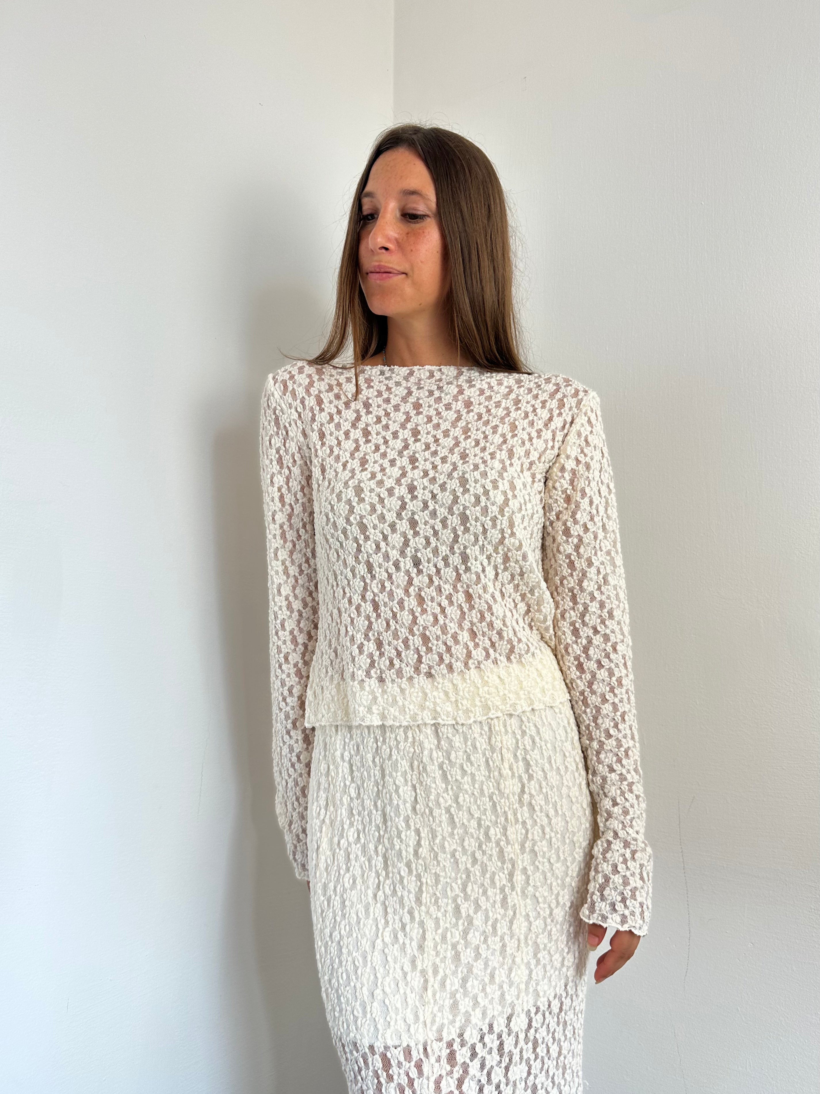 COORDINATO PIZZO PANNA