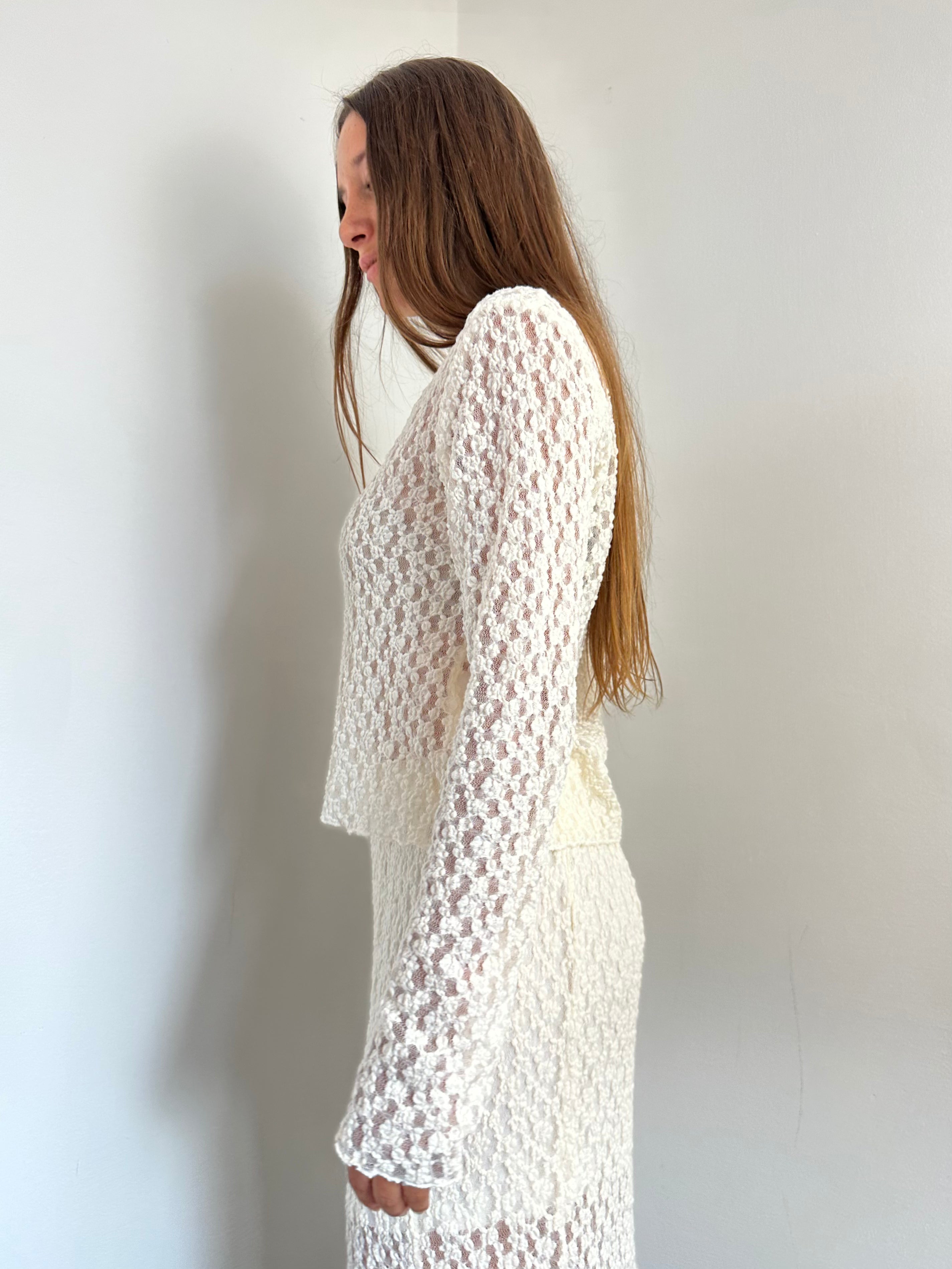 COORDINATO PIZZO PANNA